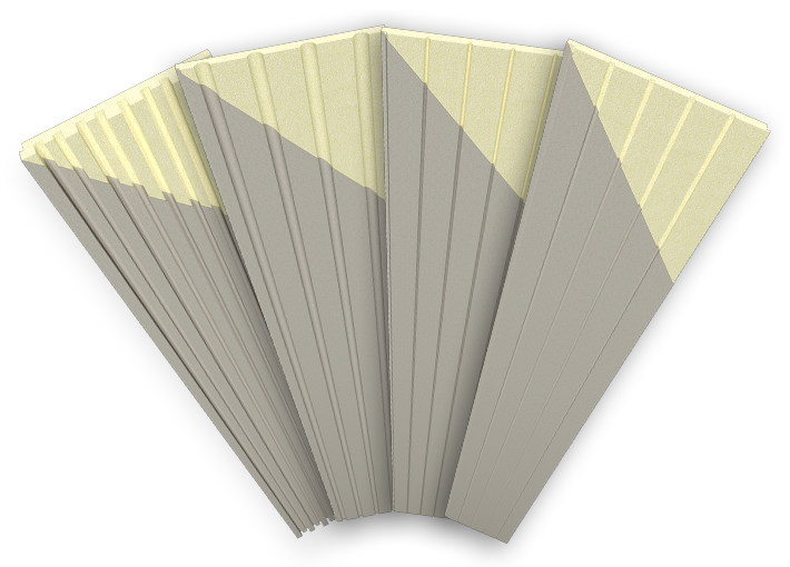 Molduras Ripadas de Isolamento em EPS